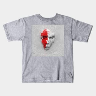 Red white face Kids T-Shirt